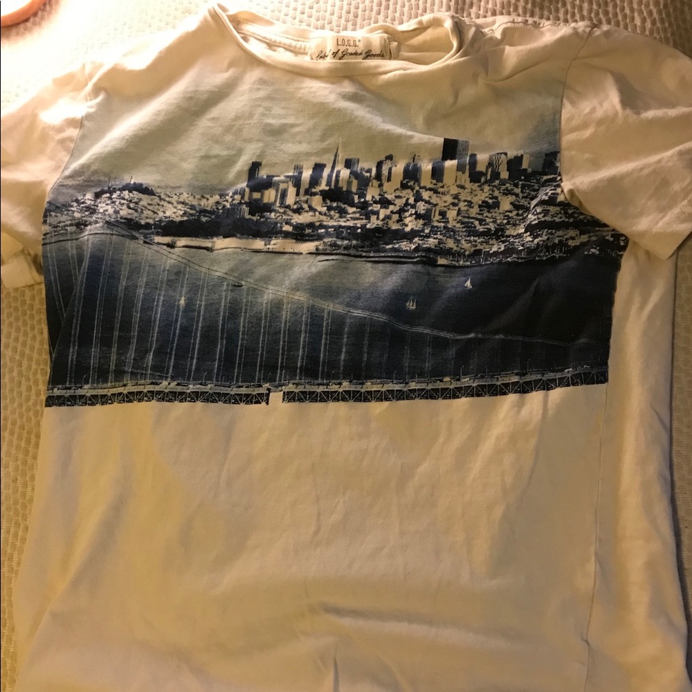 Label of Graded Goods White Design Shirt